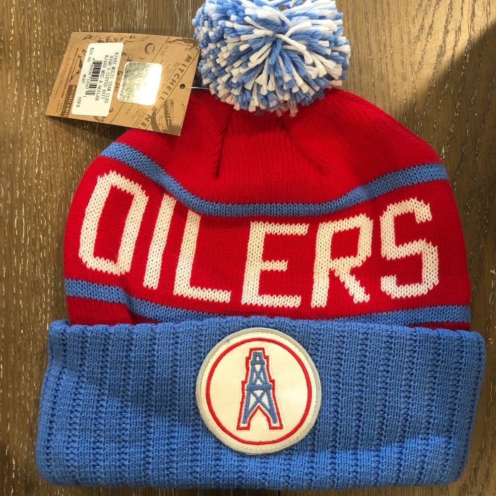 Mitchell & Ness HOUSTON OILERS Knit Beanie